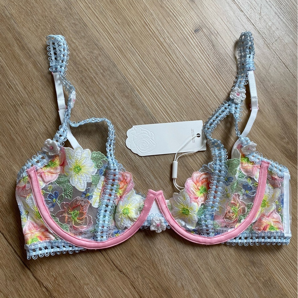 For Love and Lemons New York, I Love You Bra